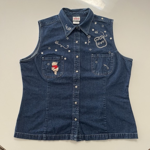 Vintage Denim Women's Winnie The Pooh & Hunny Pot Vest - XXL 2XL - Picture 2 of 8